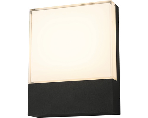LED venkovní nástěnné svítidlo Top Light NOEL IP54 10 W 900 lm 4000 K černé Čtvercové venkovní nástěnné svítidlo