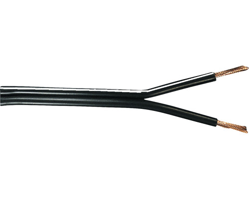 Reproduktorový kabel LS-FL 2x2,5 mm² černá metrážové zboží