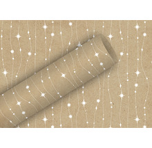 Role balicího papíru se vzorem hvězd a čar