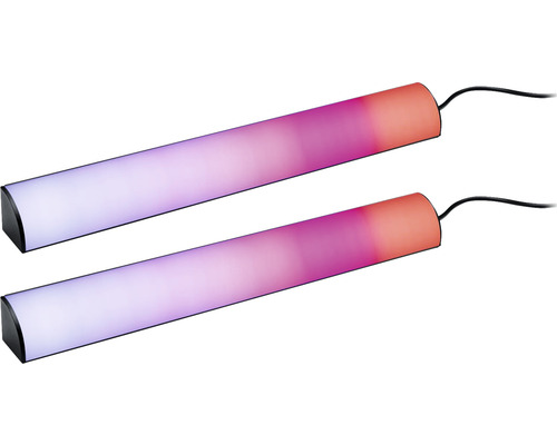 Dva LED světelné lišty s napájecím kabelem