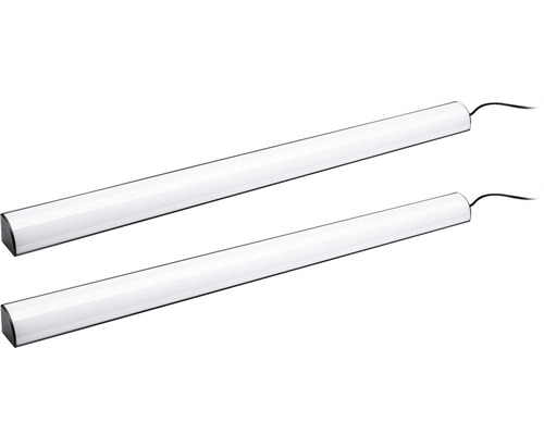 Dvě LED světla pod skříňku s napájecím kabelem