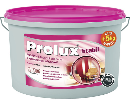 Barva na zeď Prolux Stabil bílá 20 kg + 5 kg