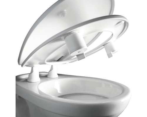 Otevřené WC sedátko na toaletě