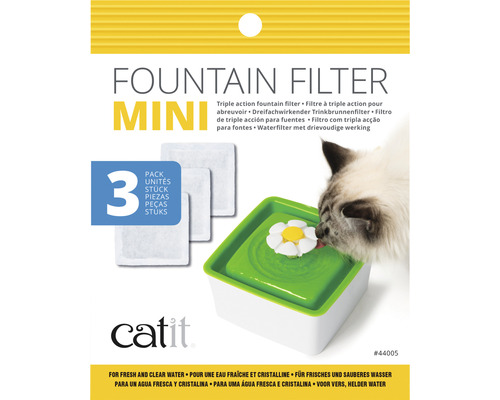 Filtrační náplň do fontány pro kočky mini Catit Senses 2.0 Flower 3 ks