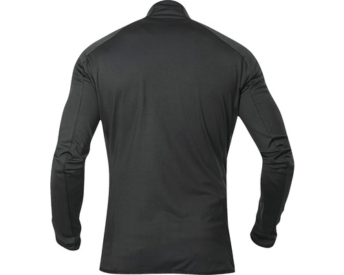 Pohled zezadu na černé tričko s dlouhým rukávem