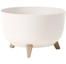 Žardinka ROMA ECO WOOD plastová 4v1 na 3 nožičkách Ø 29 cm bílá