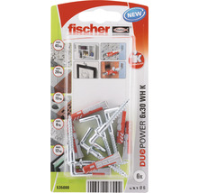 Hmoždinky Fischer Duopower 6x30 WH K, 6 kusů, balení
