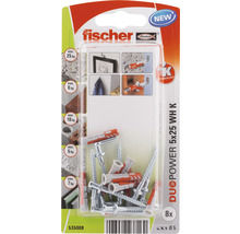 Hmoždinka Fischer DUOPOWER 5x25 WHKNV, blistr