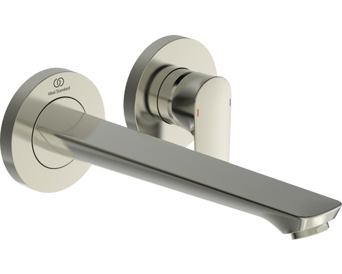 Podomítková umyvadlová baterie Ideal Standard Connect Air silver storm A7009GN Nástěnná armatura s logem Ideal Standard