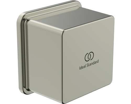 Podomítkový vývod Ideal Standard Idealrain Atelier 1/2" silver storm BC772GN Logo Ideal Standard na splachovacím tlačítku pro koupelnu