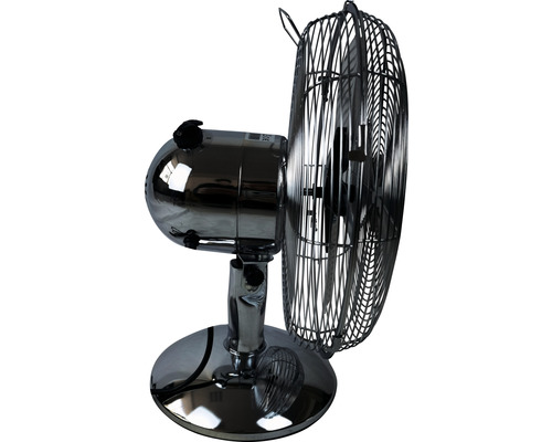 Stolní ventilátor s kovovým pouzdrem a ochrannou mřížkou
