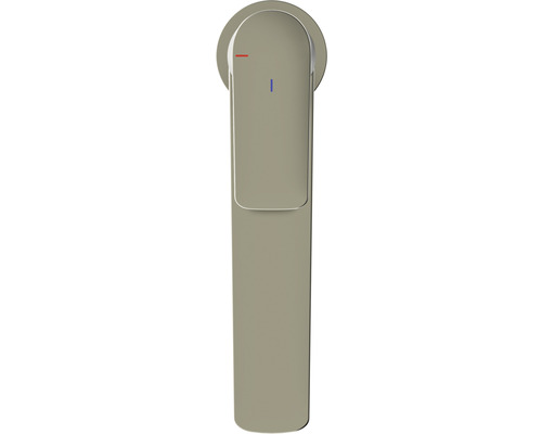 Vodovodní baterie pro umyvadlo s označením teploty