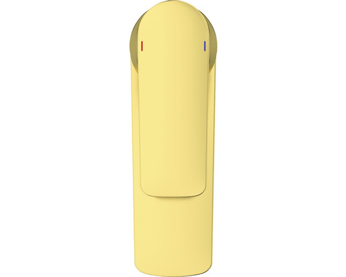 Umyvadlová baterie s označením pro studenou a teplou vodu