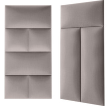 Dva zvukové izolační panely s textilním potahem pro montáž na stěnu