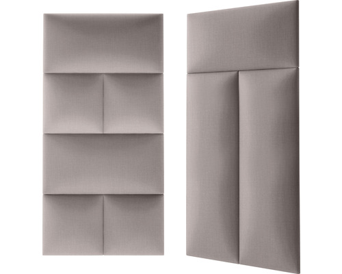 Dva zvukové izolační panely s textilním potahem pro montáž na stěnu