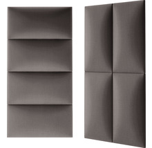 Čalouněný nástěnný panel Fancy 30x60 cm taupe