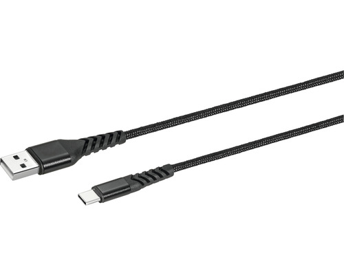 USB kabel s konektory USB-A a USB-C