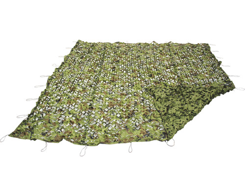 Maskovací síť s upevňovacími smyčkami