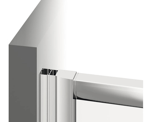 Detailní pohled na držák sprchového koutu