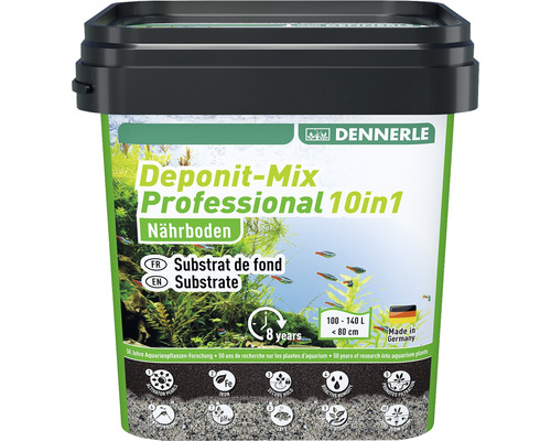 Dennerle Deponit-Mix Professional 10v1 živný substrát v kbelíku pro akvária o objemu 100 až 140 litrů do 80 centimetrů