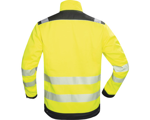 Žlutá pracovní bunda s reflexními pruhy