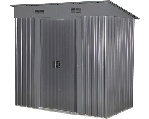 Kovový zahradní domek s dveřmi