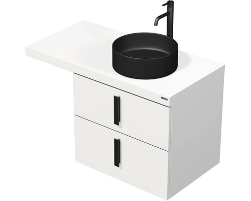 Koupelnová skříňka s umyvadlem Intedoor FORTY bílá 100,5 x 74,5 x 50,2 cm