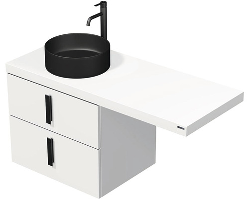 Koupelnová skříňka s umyvadlem Intedoor FORTY bílá 120,5 x 74,5 x 50,2 cm
