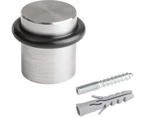 Dveřní zarážka z nerezové oceli se šroubem a hmoždinkou