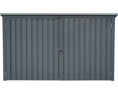 Zahradní skříň s dvoukřídlými dveřmi pro venkovní použití