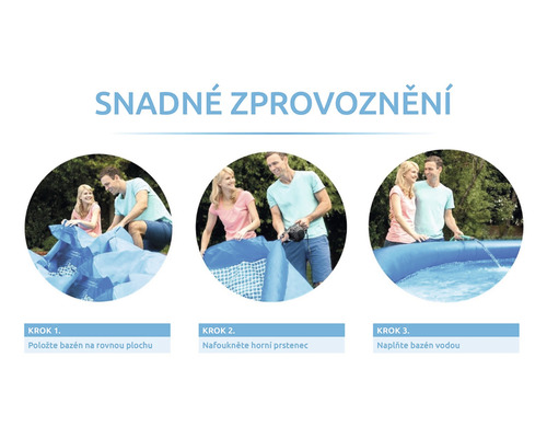 Návod k sestavení bazénu ve třech krocích