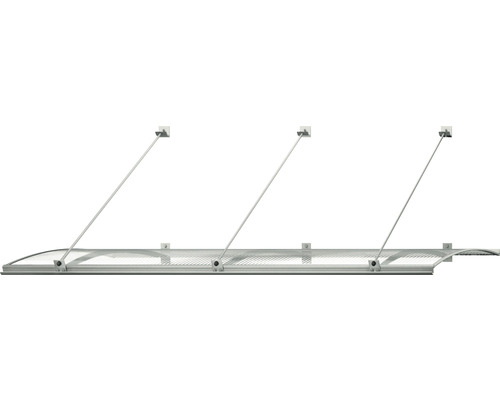 Stříška s držáky a průhlednou střechou