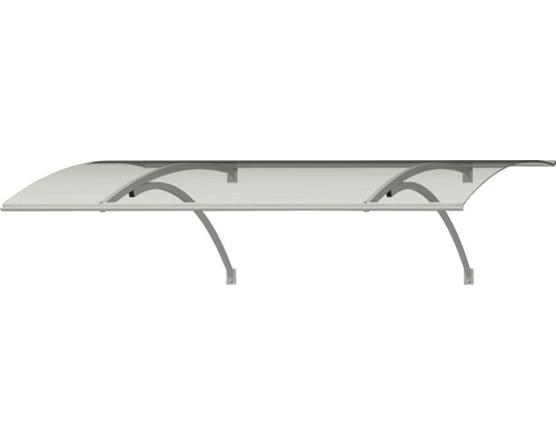 Vstupní stříška se zakřiveným tvarem a držáky