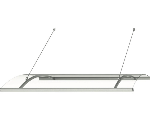 Stříška s průhlednou střechou a zavěšením