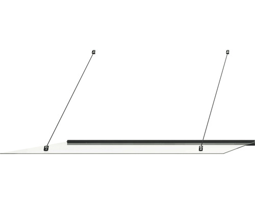 LED závěsné svítidlo s černým rámem a zavěšením