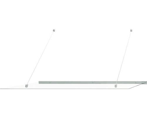 Stříška s táhly pro montáž na stěnu domu