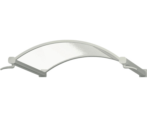 Dveřní stříška z plastu a kovu