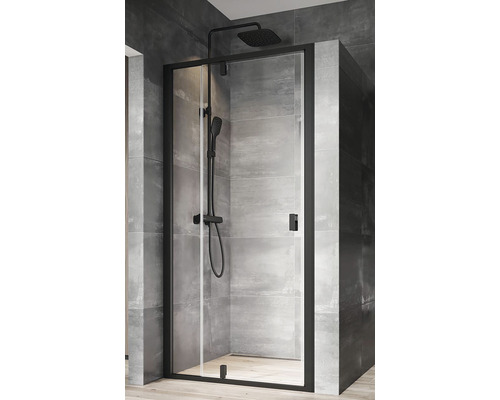 Sprchové dveře do niky RAVAK Nexty NDOP2-120 black+Transparent 03OG0300Z1