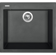 Granitový dřez CUBE 560 Pureblack 500 x 560 mm černá TLCU56050026