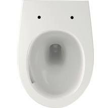 Závěsné WC Jungborn Mandara/Two 52 bez splachovacího kruhu se systémem splachování Turbo Flush bílé s WC sedátkem-thumb-3