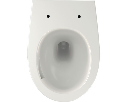 Závěsné WC z keramiky, pohled shora