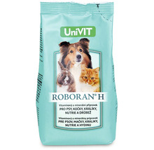 Vitamíny a minerály pro psy, kočky, králíky, nutrie a drůbež UniVIT ROBORAN H 250 g
