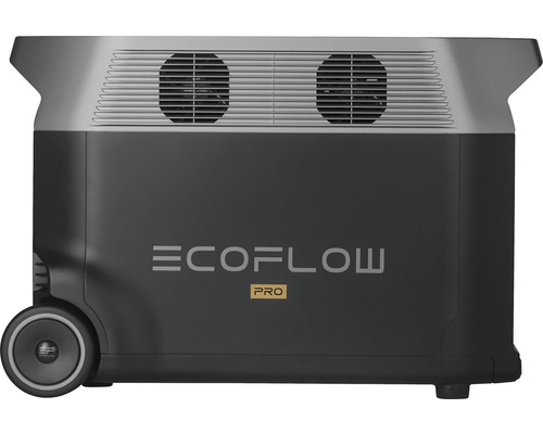 EcoFlow Pro Powerstation se dvěma ventilátory a koly
