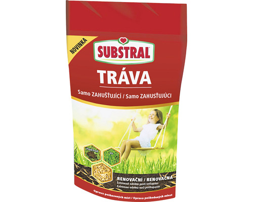 Travní směs SUBSTRAL samozahušťující renovační 250 g Balení travního semene Substral pro opravu trávníku