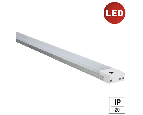 LED osvětlení kuchyňské linky E2 plan 10 W 1000 lm 3000 K 600 mm bílé/stříbrné LED svítidlo s ochranou IP20