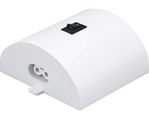 Bílá připojovací krabice spotřebiče s vypínačem