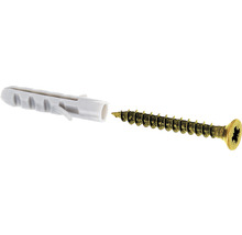 Sada hmoždinek a vrutů Ø 3x25 mm pomosazené, balení 10 ks