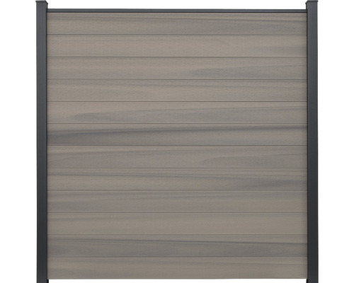 BPC Flex 12 výplní BiColor koextr. Dřevěný zahradní plot s kovovým rámem