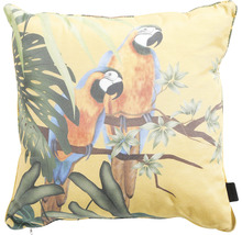 Čtvercový dekorativní polštář se vzorem papoušků