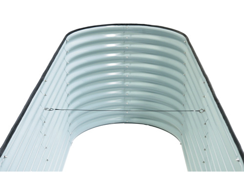 Kovový vyvýšený záhon s výztuhou